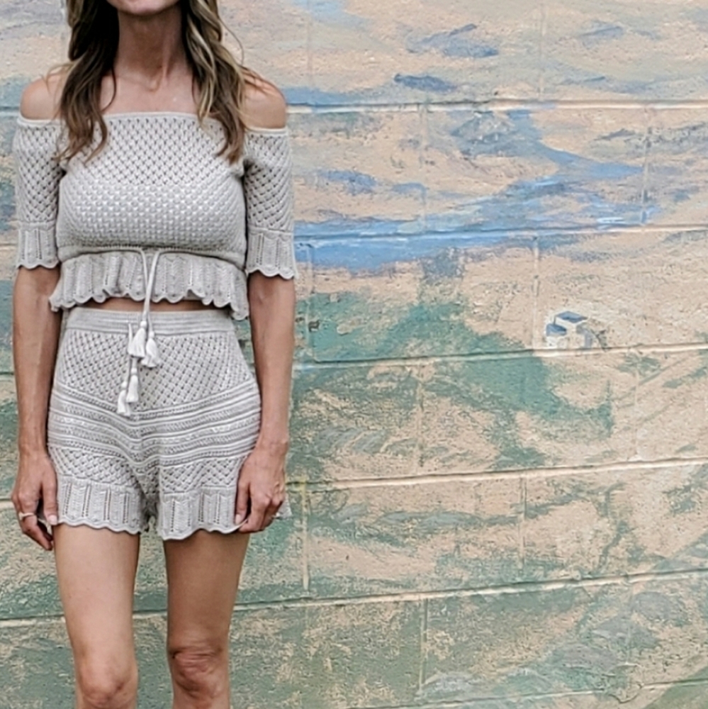 Spell Set - Crochet Atlantic XXS, Stretchy fits S/M Top, M/L Shorts